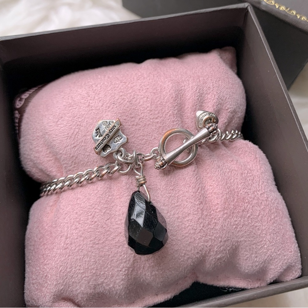 Vintage Juicy Couture Toggle Charm Bracelet in Silver